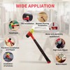 HOUSERAN Rubber Mallet, Rubber Mallet Hammer, Double-Face Hammer, Small Rubber