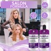 BELLISSO Set de Champú y Acondicionador Morado para Cabello Rubio