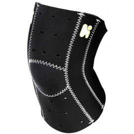 Healthpoint S-M 1020HOT Running Marathon Knee Supporter, Knee Support, 21TT, Elastic, Pressurized, Heat Retention, Black x White Stitching (BKWT)