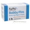 ForPro Professional Collection Bobby Pins (400-Count Approx), Bronze, 2" L,