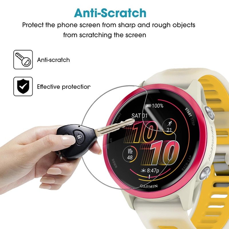 3 Pack Screen Protector for Garmin Forerunner 570 42mm, GEJEFA