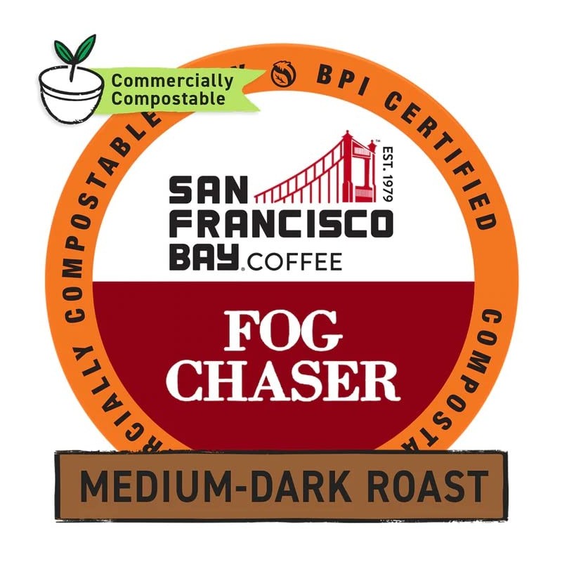 SF Bay Fog Chaser Coffee OneCup – 12 Count Compostable