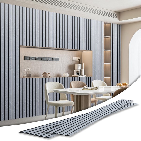 Art3d 4-Pack Glue-On Six-Grid Wainscoting Panel for Interior Wall Decor