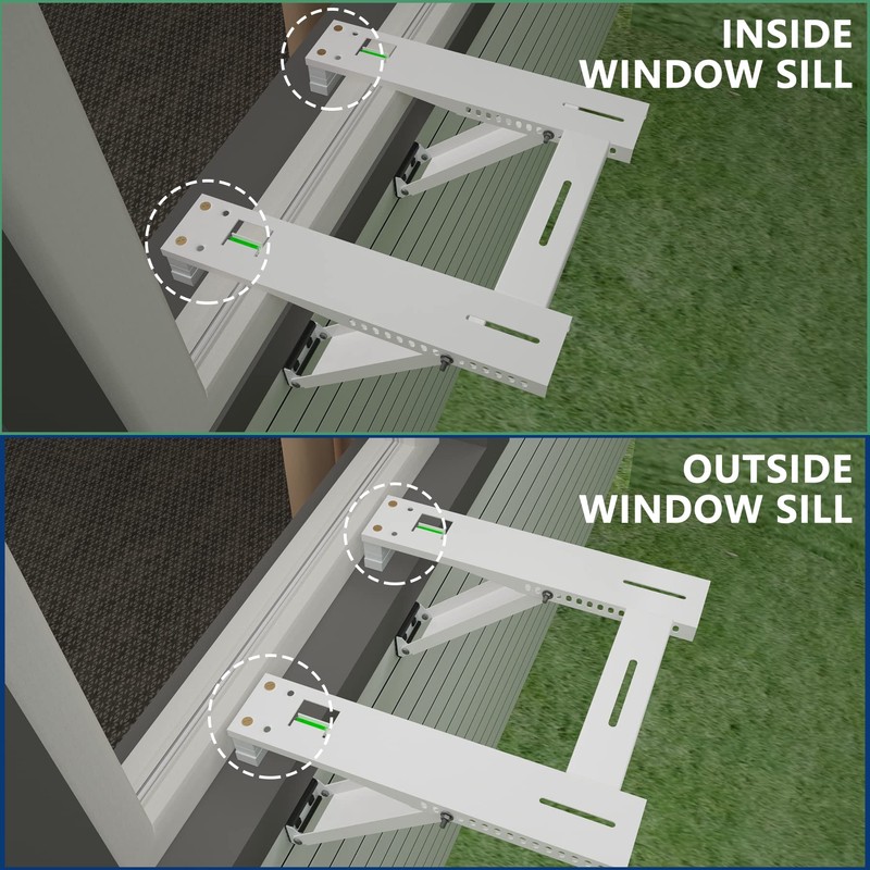 Wintcomfort Window Air Conditioner Bracket, Heavy Duty AC Support with