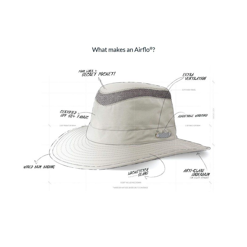 Tilley LTM6 Airflo Hat (Khaki, 7 1/4)