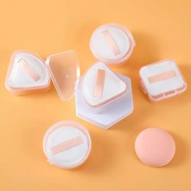 6FUKbxoS2L2O 휴대용 쿠션 케이스 퍼프 화장 파우더 모찌 메이크업 포함 소도구 부채꼴 Portable Cushion Case Puff Makeup Powder Mochi Makeup Includes Small Tool Fan Shape