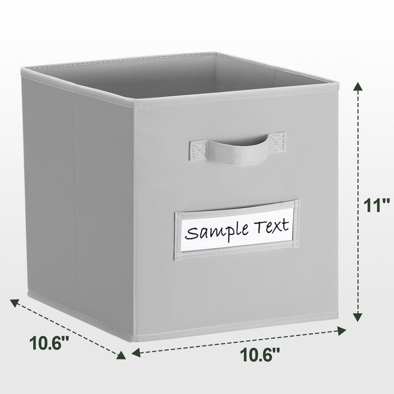 artsdi 11x11 storage cube bins (Set of 10) Foldable Fabric