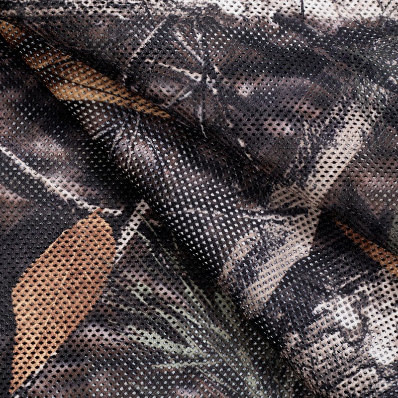 WINWAY Malla de camuflaje de arpillera silenciosa para caza, parasol