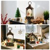 Christmas Lantern,Christmass Snow Globe Lantern Lights with 8 Christmas Songs,Battery
