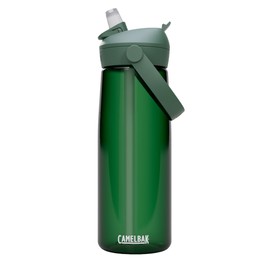 CAMELBAK Thrive Flip Straw Wasserflasche mit Tritan Renew, leicht zu transportieren, Strohhalm-Oberteil, 750 ml, Waldgrün