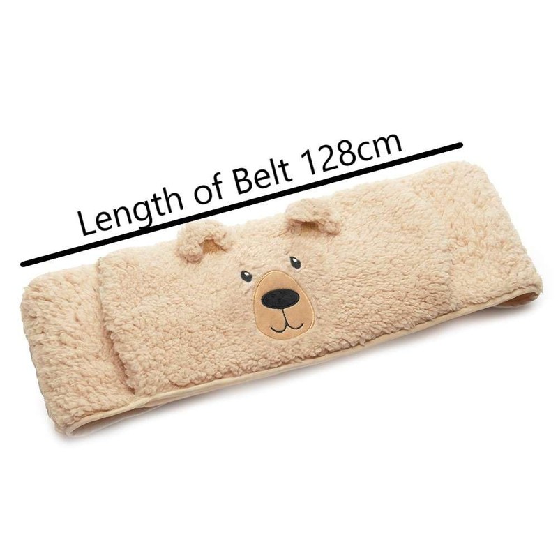 Fleece Waist Wrap Hot Water Bottle & Cover 1lt Brown