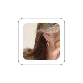 Andelaisi Boho Rhinestone Bow Earrings Gold Crystal Bow Stud Earrings Vintage Crystal Cz Earrings Bling Cz Bow Knot Earrings Jewelry for Women