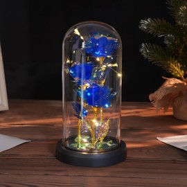 LIAN Rose Flower for Women, Forever Rose Flower Lamp, Mothers Day Flowers for Mom, Birthday Gifts Women, Rose Gifts. Valentine's Day, Mother's Day, Christmas, Anniversary, Birthday Gifts.