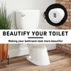 AUXBC 4PCS Universal Toilet Bolt Caps Set, White Plastic Push-On