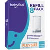 Babyfeel Refills for DEKOR PLUS Diaper Pails, 8 Pack, Exclusive