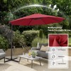 ABCCANOPY 9FT Cantilever Patio Umbrella with base included, 360° Rotation