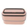 Double Layer Bento Box 316 Stainless Steel Compartment Portable Lunch