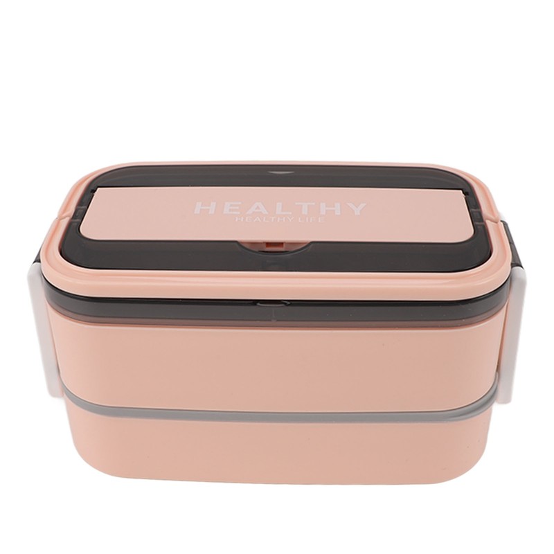 Double Layer Bento Box 316 Stainless Steel Compartment Portable Lunch