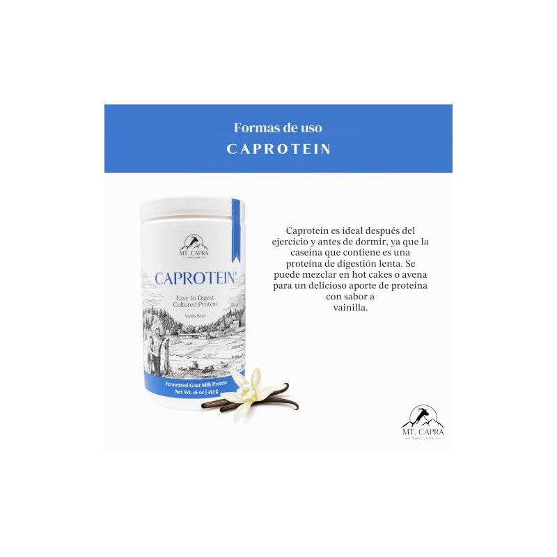Capra Since 1928 Caprotein Proteína Caseína Concentrada Leche Cabra Fermentada
