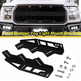 Dasen Compatible with Ford Raptor 2017-2019 6x 18W LED Cube Light Pod w/Front Hidden Bumper Fog light Foglamp Mounting Brackets