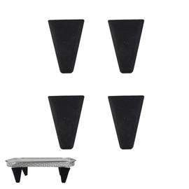 NentMent 4 Pack Dehydration Rack Heightening Feet Silicone Stand Cover Cap for Height Increasing Multi Layer Stackable Air Fryer Basket Tray Grilling Dehydrator Mesh Set with Triangle Foot