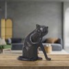 DreamsEden Cast Iron Coy Cat Statue Metal Cat Sculpture Indoor
