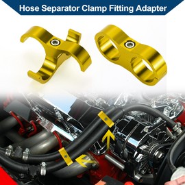 Hihaha Hose Separator Clamp Fitting Adapter/Pipe Tube Line Separator Clamp Tooling AN12 24mm 4pcs Gold Tone