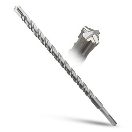 METOTY SDS Plus Drill Bit 16 mm x 350 mm, Masonry Drill, Hammer Drill, Concrete Drill, for Stone, Concrete, Natural Stone, Brick Wall