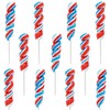 Fruidles Patriotic Twist Lollipop, USA Red, Blue, & White Mixed