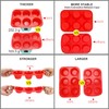 Bongpuda Silicone Large Muffin Pan 2 Pack,6 Cup Large Silicone