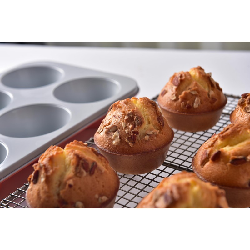 Jumbo Muffin Pan-Large Cupcake Pan Non Stick 6 cup 3.5x1.77