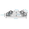 Esforzarse 10 Piece Stainless Steel Angle Bracket Corner Brace Furniture