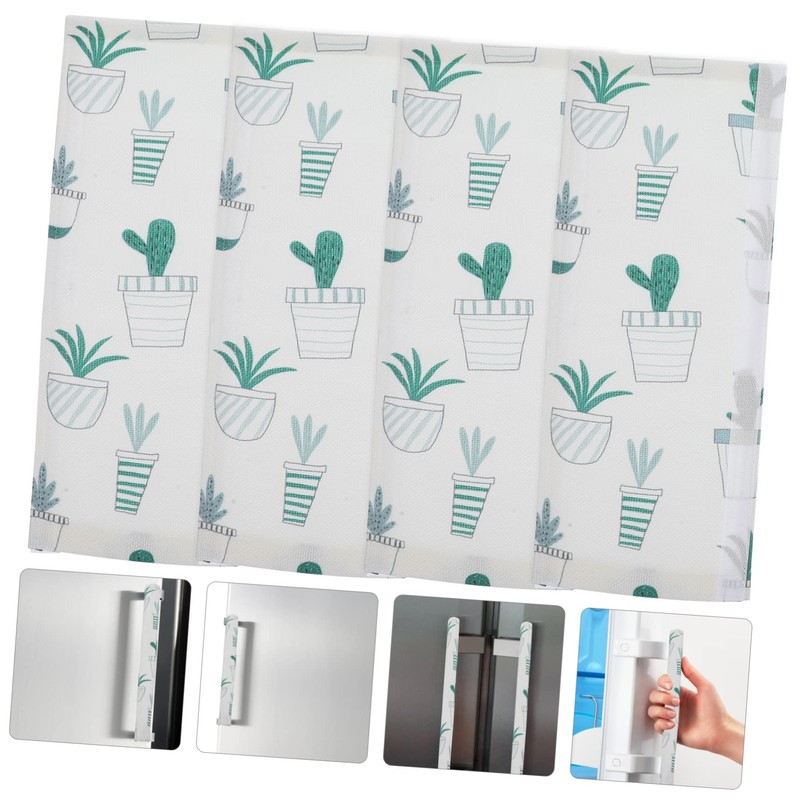 KOMBIUDA 4 Pack Fridge Handle Covers Decorative Kitchen Appliance Door