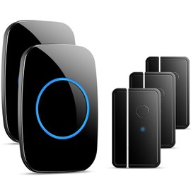 Door Chime When Door Opens, FullHouse Door Sensor Wireless Entry Alarm with 1000ft Range, 60 Chimes and 5 Volume Levels for Business/Store/Home/Office