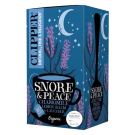 Clipper Snore & Peace Organic Caffeine Free Herbal Tea 20P Organic Chamomile, Lemon Balm & Lavender Infusion Snore & Peace 20P