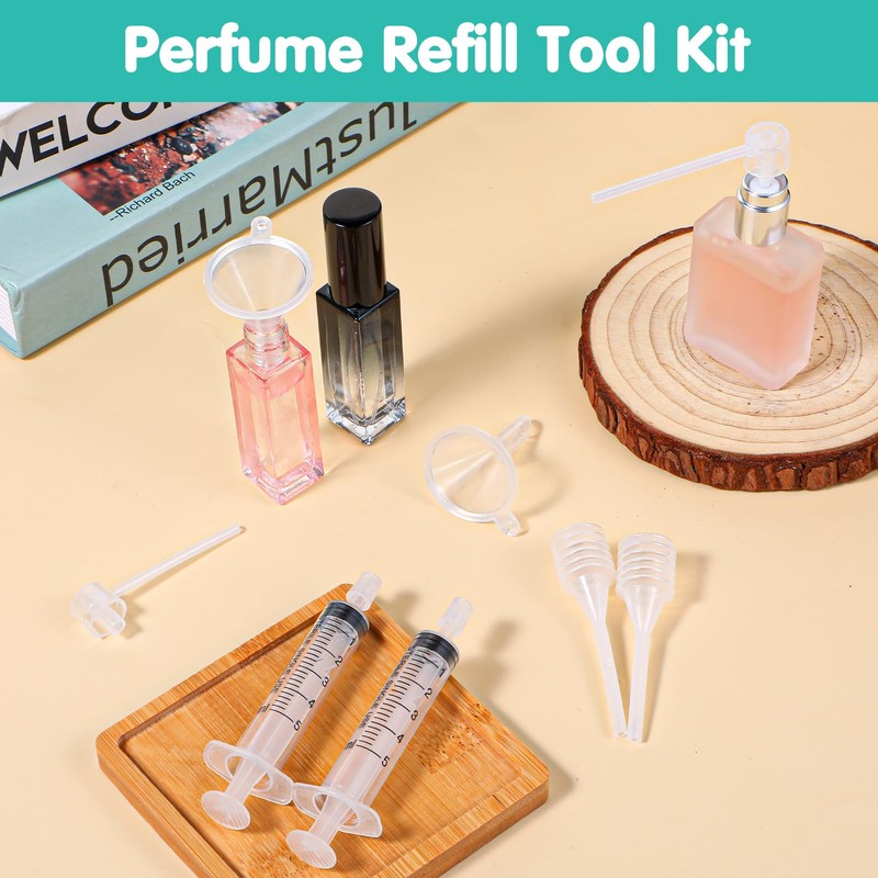 ElevateTech 8 Pcs Perfume Refill Tool Kit, Perfumes Syringe Extractor