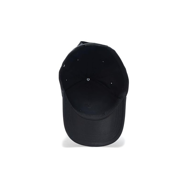 HUGO, Block Logo Baseball Hat, Black Leather, One Size