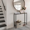 OYEAL Narrow Entryway Table 29.5" Industrial TV Console Table Small