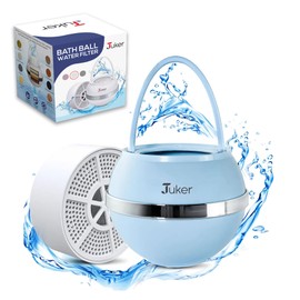 Juker Bath Ball Filter - 8 Stages-Bathtub Water Filter Removes Hundreds of Contaminants- Hard Water Softener- Improves Your Bathwater for Healthier Skin & Hair Condition- Pantone Color