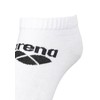 Arena Unisex Basic Low 3 Pack Socks, White, M EU