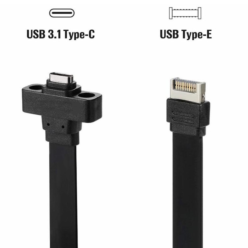 USB 3.1 Type C Front Panel Header Extension Cable with