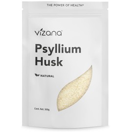 VIZANA NUTRITION | Psyllium Husk Natural 300g Sin Azucar, Cáscara de Psyllium, Origen: India