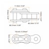 sourcing map 5Pcs #25 Chain Master Connector Link Roller, 1/4"