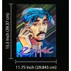 2PAC Rapper-2PAC- 3D Poster 3DLenticular Effect-3 Images In One