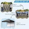 CYFIE 10’ x 10’ Pop Up Canopy Tent with Vent