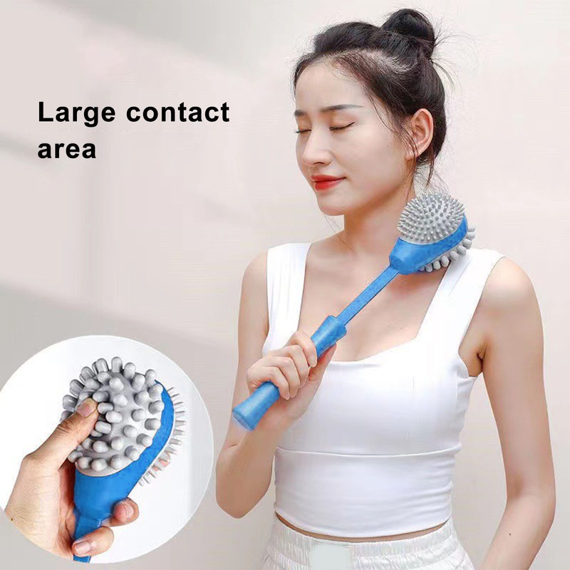 Massage Hammer 2 Soft Heads Retractable Flexible Handle Large Area