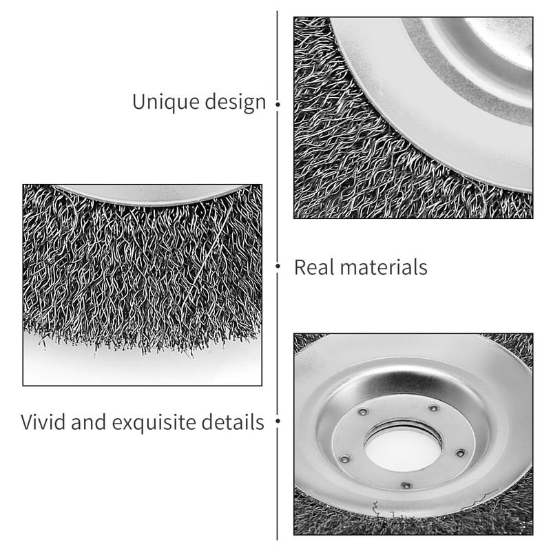 Weed Brush for Grass Trimmer, Professional Trimmer Weed 150 mm