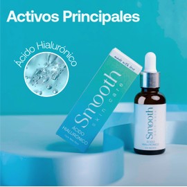 Serum facial Ácido hialurónico Smooth Skincare, potente hidratante y reductor de (Ácido Hialurónico)