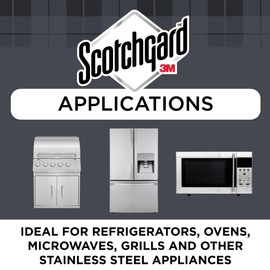 Scotchgard Stainless Steel Cleaner Resists Fingerprints & Smudges, No Drip Foam, 17 Fl Oz
