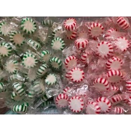 Coastal Bay/Original Gourmet Starlight Mints *PEPPERMINT & SPEARMINT" Mix Hard CANDY- BULK - 100 PIECES